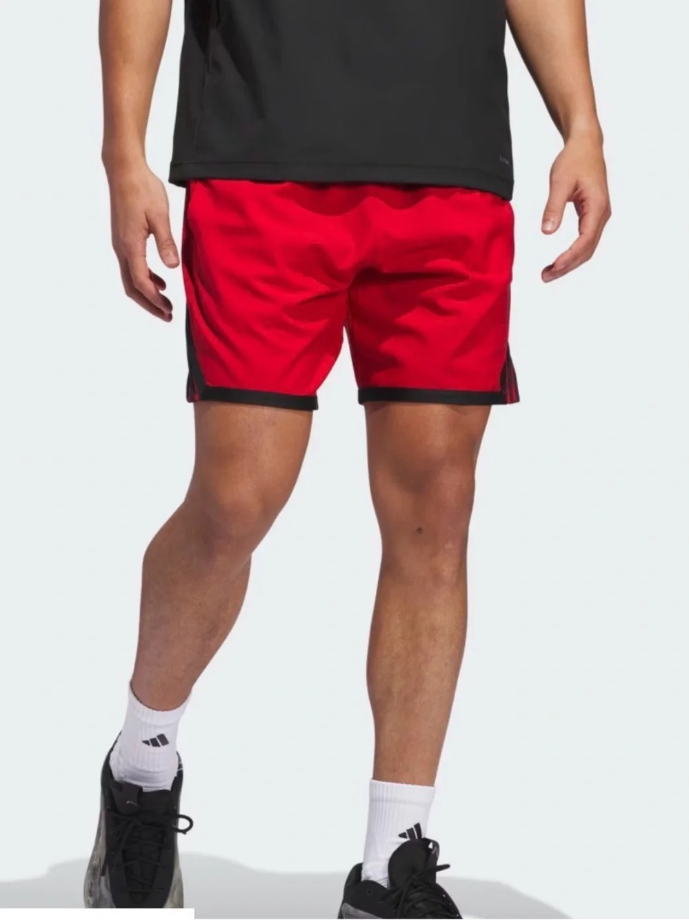 adidas Men’s Crazy Lite Basketball Shorts - Red/Black - XL